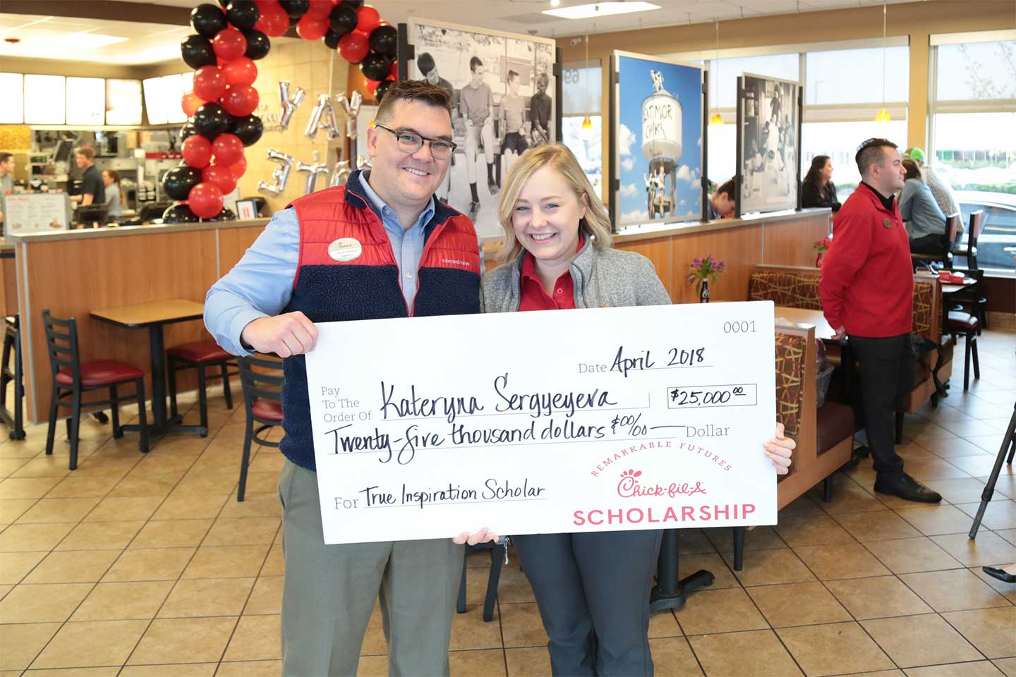  She s Going To Change The World Chick fil A Team Member Awarded 25 000 Scholarship Chick fil A